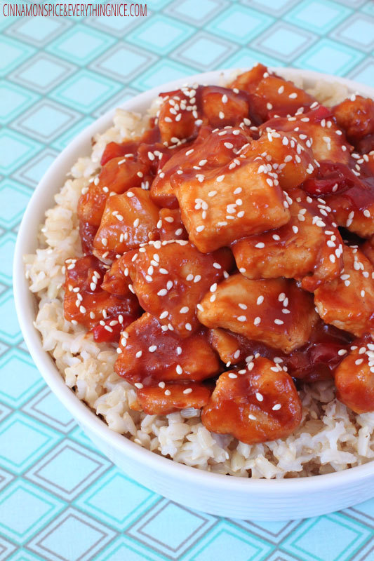 Baked Sweet and Sour Chicken | FaveHealthyRecipes.com
