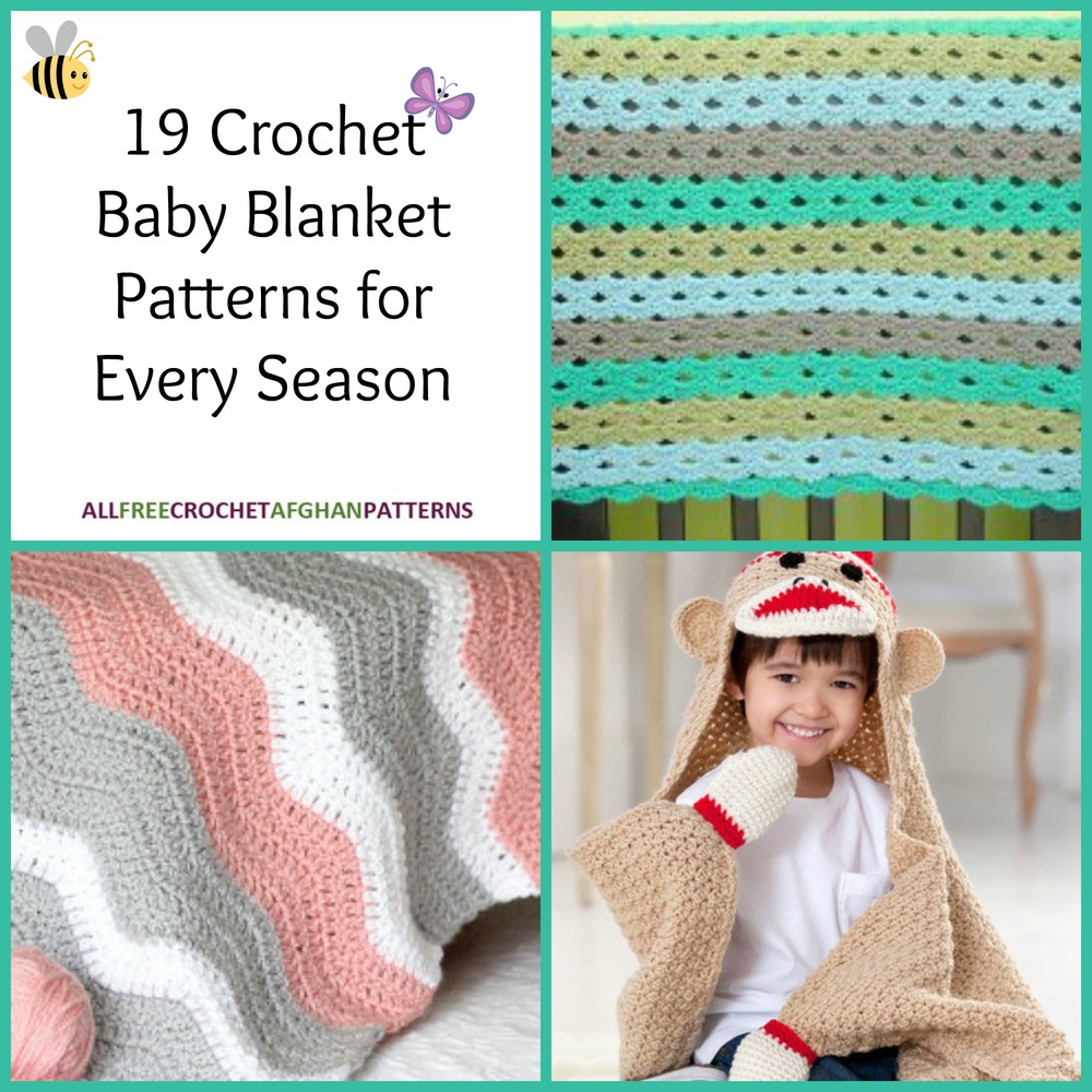 19 Crochet Baby Blanket Patterns for Every Season ...
