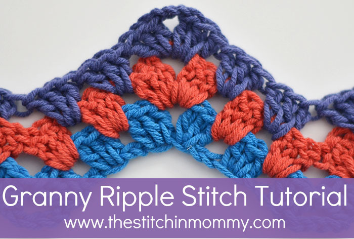 square lovey crochet pattern granny to Crochet  Stitch Ripple  AllFreeCrochetAfghanPatterns How the Granny