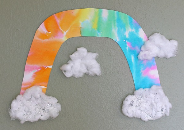 Watercolor Rainbow Art | AllFreeKidsCrafts.com