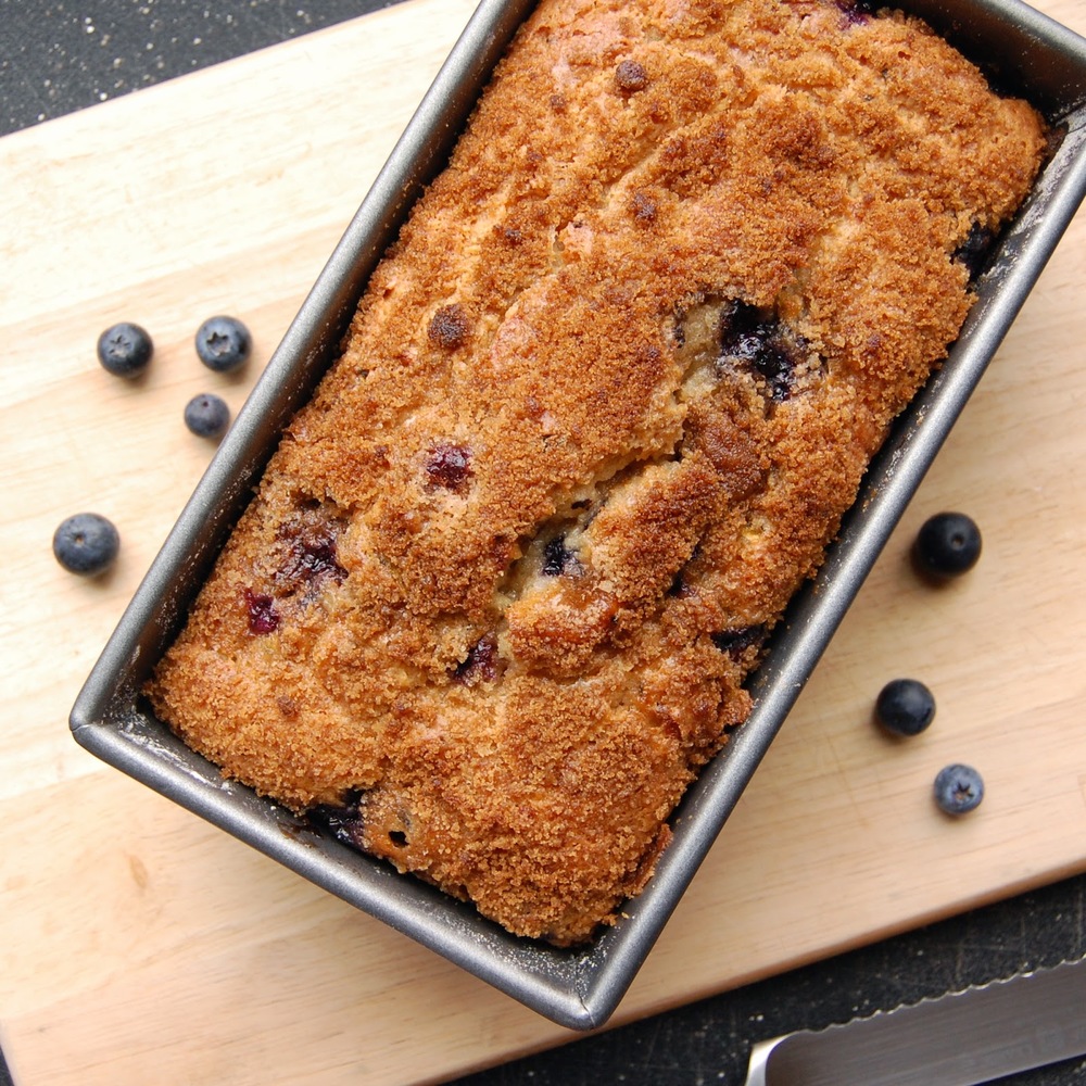 CrumbTopped Blueberry Zucchini Bread
