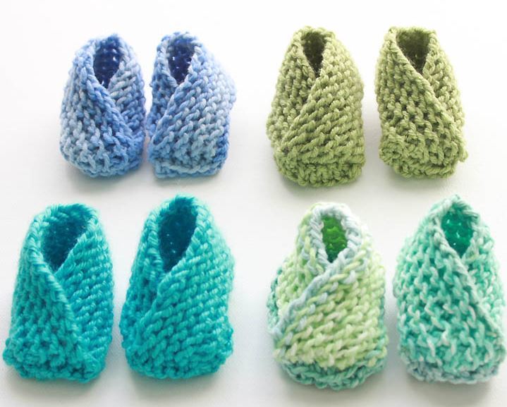 Easiest Baby Booties Pattern  AllFreeKnitting.com Easiest Baby Booties Pattern  AllFreeKnitting.com