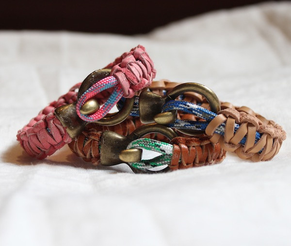 Macrame leather bracelet Clearance