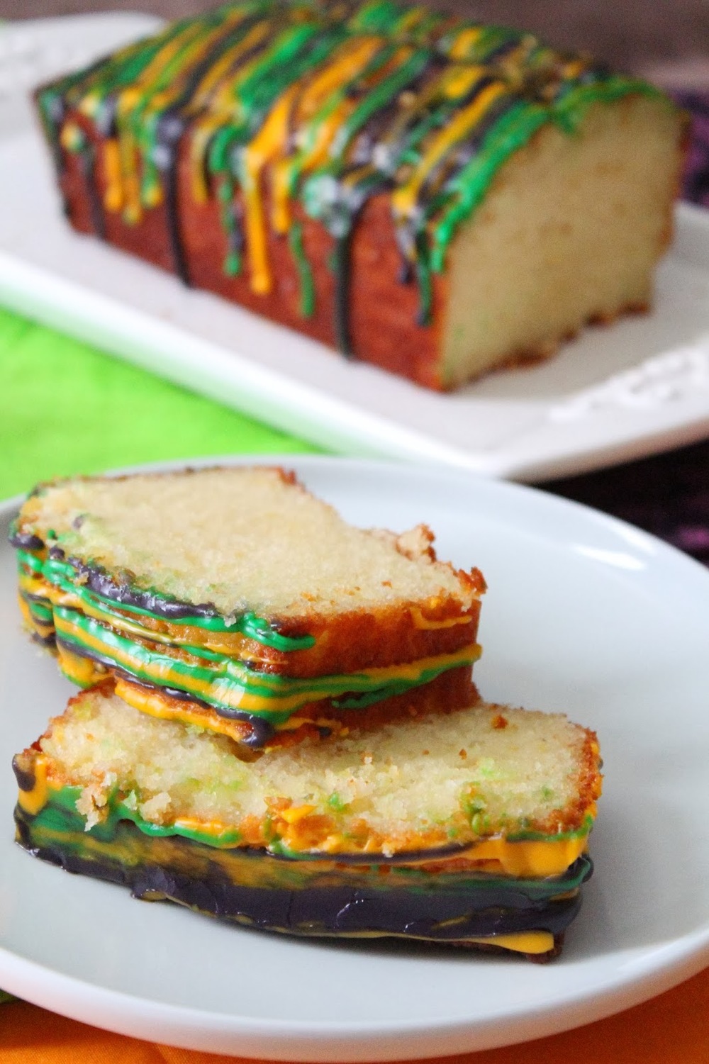 Lemon Mardi Gras Pound Cake TheBestDessertRecipes