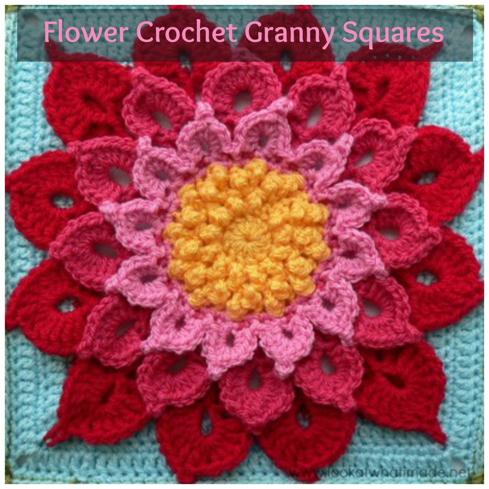 crochet geometric pattern lace 34 Flower AllFreeCrochetAfghanPatterns.com Squares Crochet Granny crochet geometric pattern lace 34 Flower AllFreeCrochetAfghanPatterns.com Squares Crochet Granny