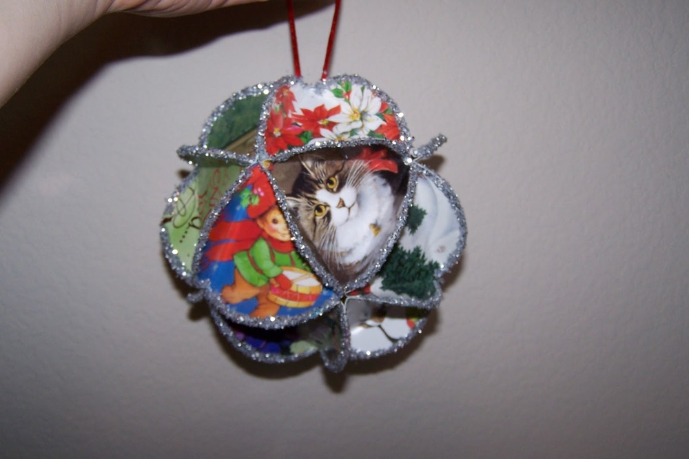 folded greeting card homemade christmas ornament folded greeting card homemade christmas ornament
