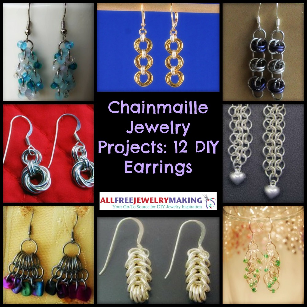 Chainmaille Jewelry Projects 12 DIY Earrings AllFreeJewelryMaking Chainmaille Jewelry Projects 12 DIY Earrings AllFreeJewelryMaking