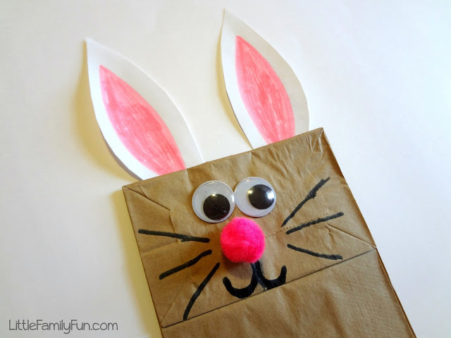 Paper Bag Bunny Crafts | AllFreeKidsCrafts.com