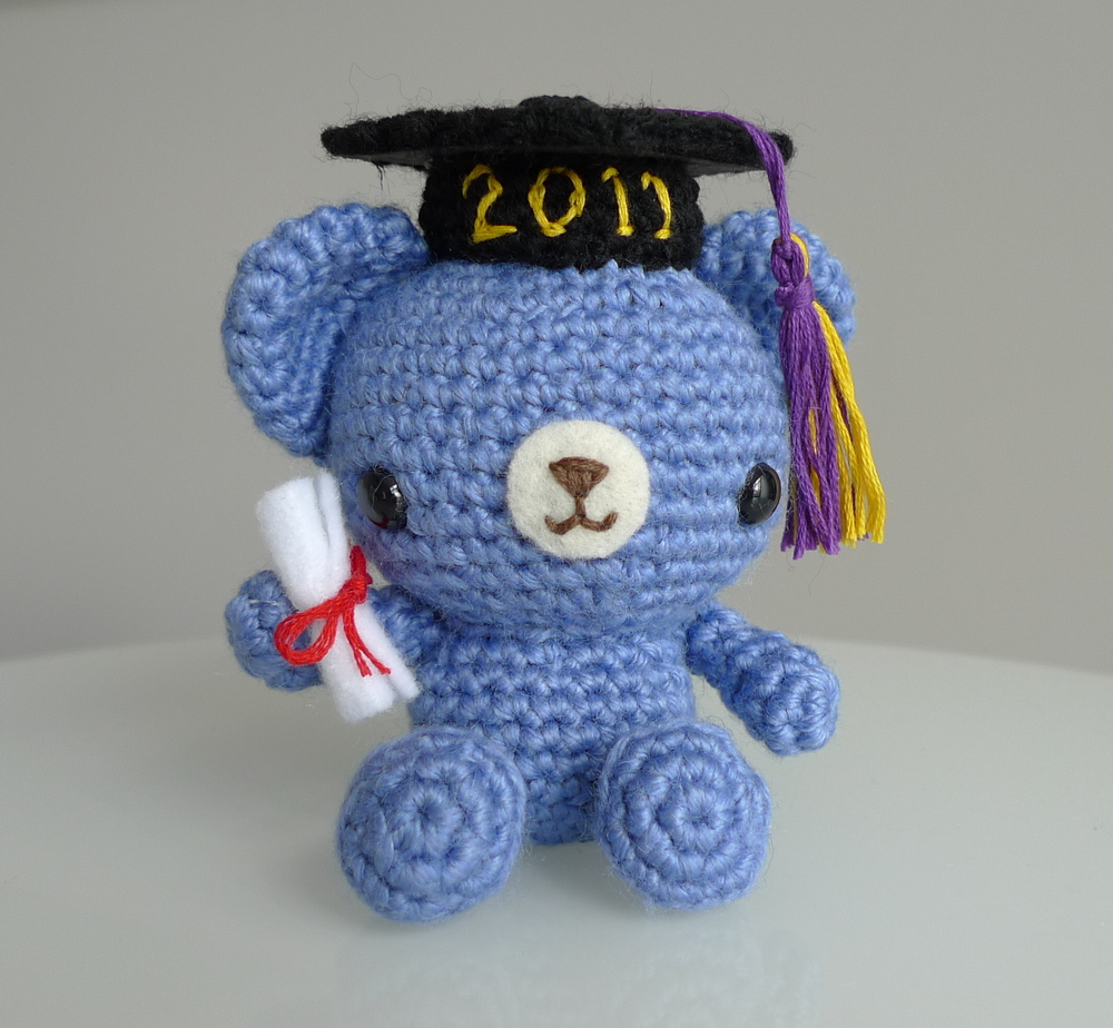 Graduation Teddy Crochet Pattern | AllFreeCrochet.com