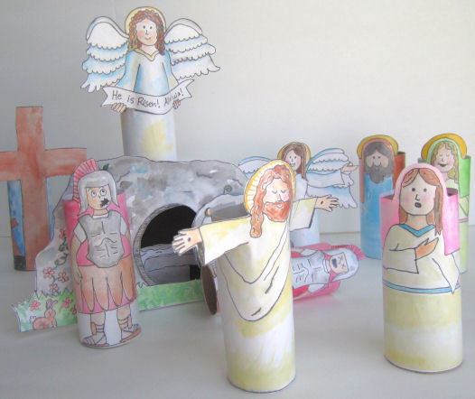 Printable Resurrection Set AllFreeHolidayCrafts Com