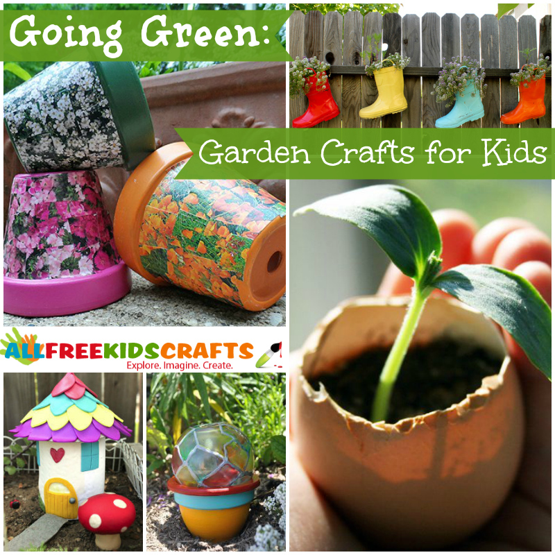 Going Green: 40 Garden Crafts for Kids | AllFreeKidsCrafts.com