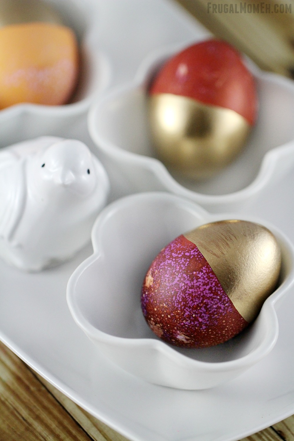 Gold Dipped Easter Eggs