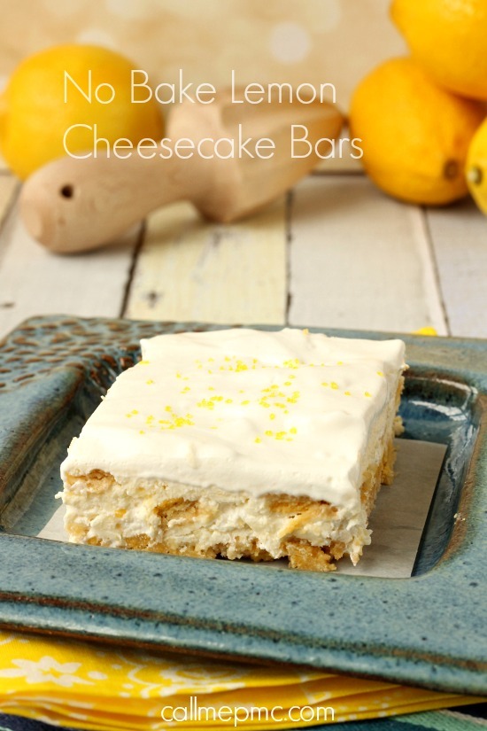 Luscious No Bake Lemon Cheesecake Bars 6771