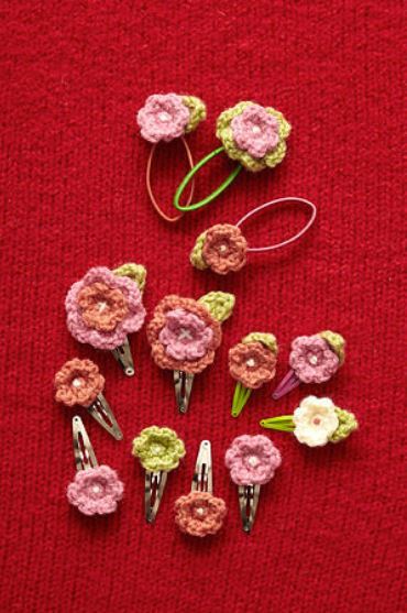 Download Cute Crochet Flower Hair Accessories | AllFreeDIYWeddings.com