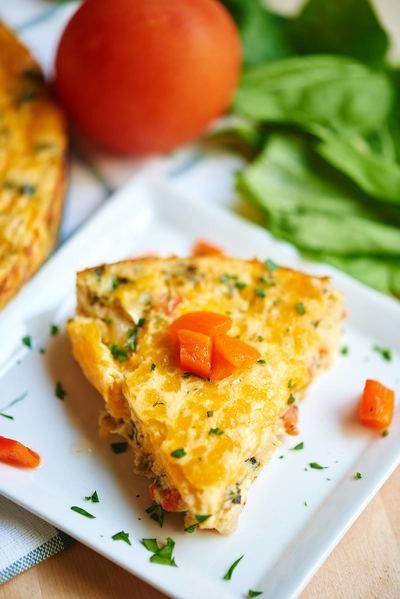 crustless goat cheese quiche