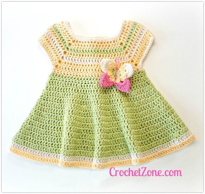 blanket baby aran free pattern crochet AllFreeCrochet.com Butterfly Kisses Baby Dress blanket baby aran free pattern crochet AllFreeCrochet.com Butterfly Kisses Baby Dress