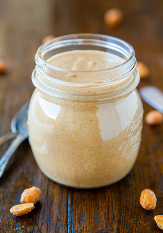 Homemade Peanut Butter Recipe | FaveHealthyRecipes.com
