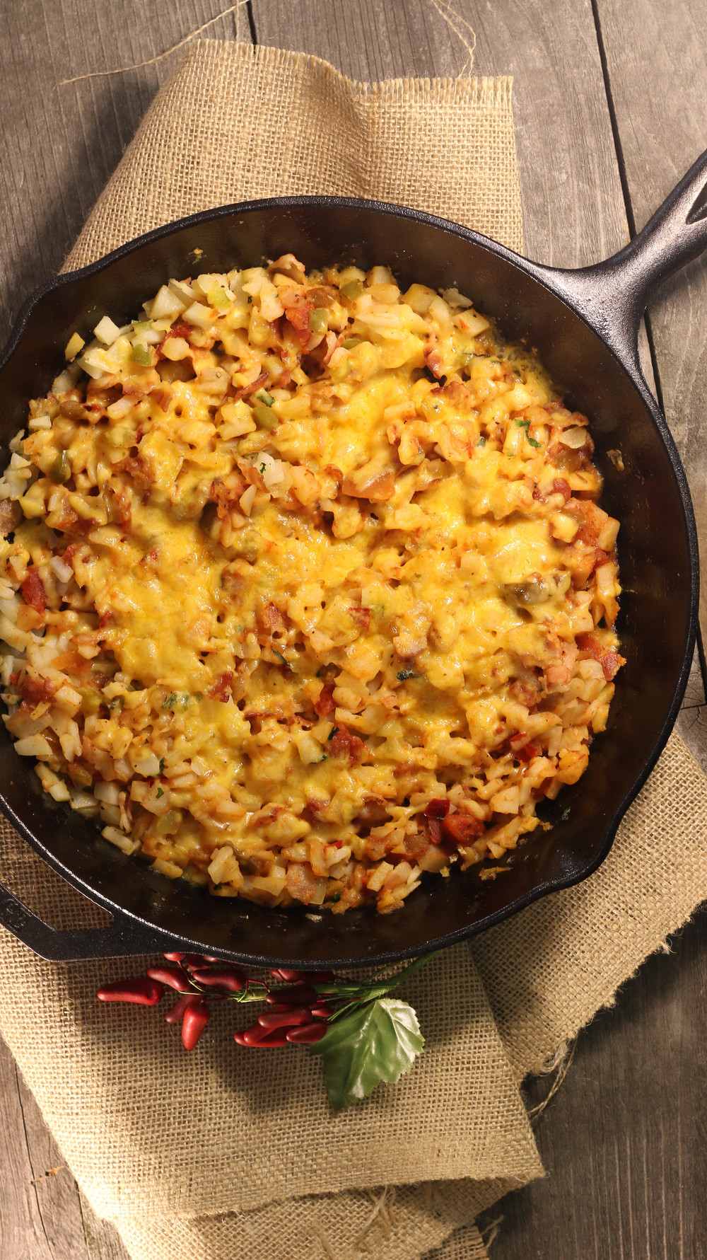 Cowboy Skillet Hash Brown Casserole