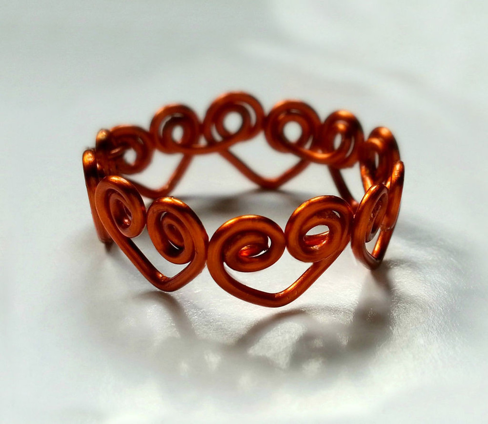 Heart Wrapped DIY Wire Ring | AllFreeJewelryMaking.com