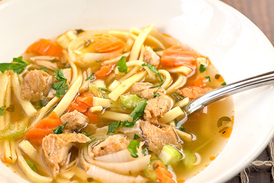 Old-Fashioned Chicken Noodle Soup | FaveHealthyRecipes.com