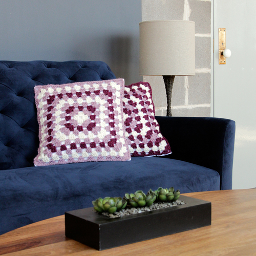Granny Square Pillow Crochet Pattern Favecrafts Com