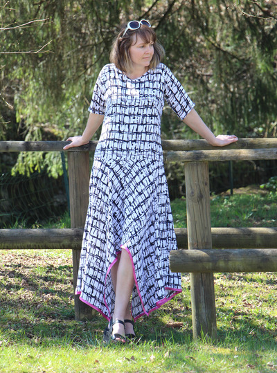 Handkerchief Hem Maxi Dress Pattern | AllFreeSewing.com