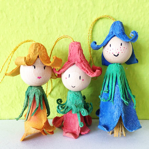Egg Carton Flower Fairies FaveCrafts.com Egg Carton Flower Fairies FaveCrafts.com