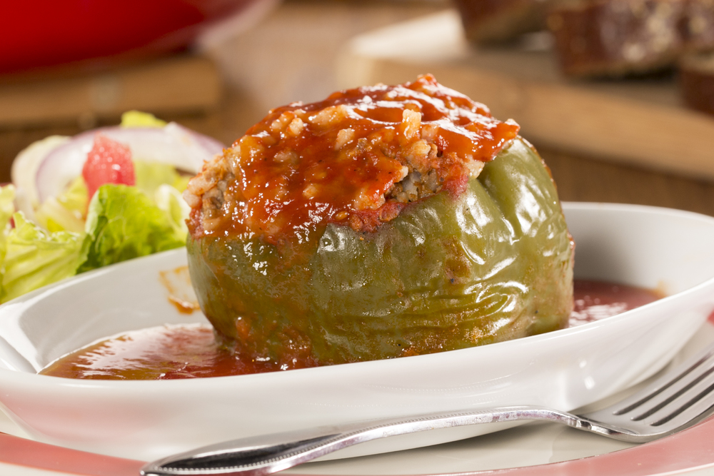 Image result for stuffed peppers in tomato sauce