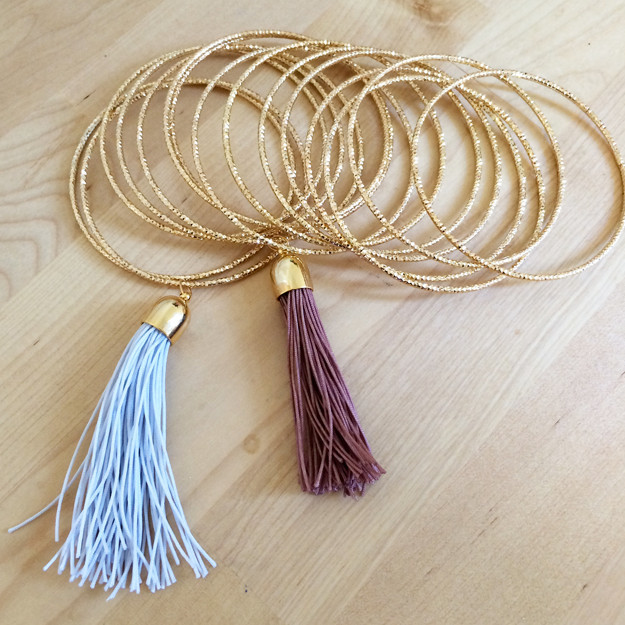 Glamorous DIY Tassel Bracelets