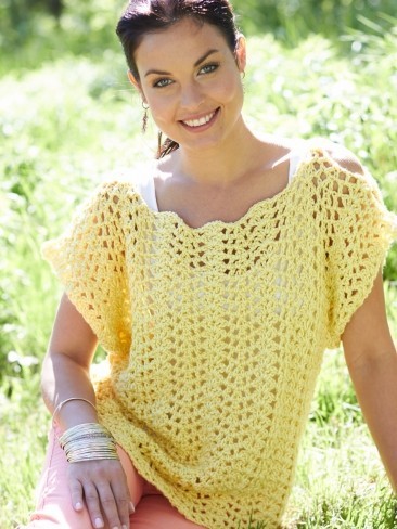 Summer Sun Crochet Top Pattern | AllFreeCrochet.com