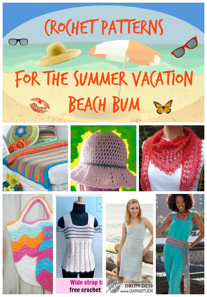 31 Crochet Patterns for the Summer Vacation Beach Bum