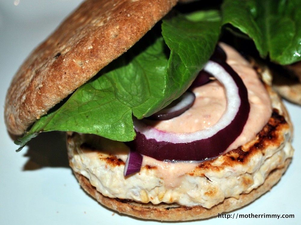 Chipotle Chicken Burgers with Salsa