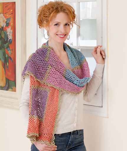 Seriously Striking Crochet Stole | AllFreeCrochet.com