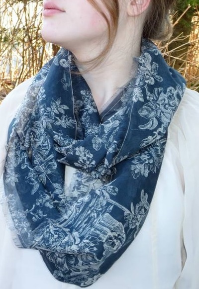 Insanely Easy Silk Infinity Scarf | AllFreeSewing.com