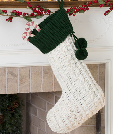 Classic Crochet Christmas Stocking | AllFreeCrochet.com