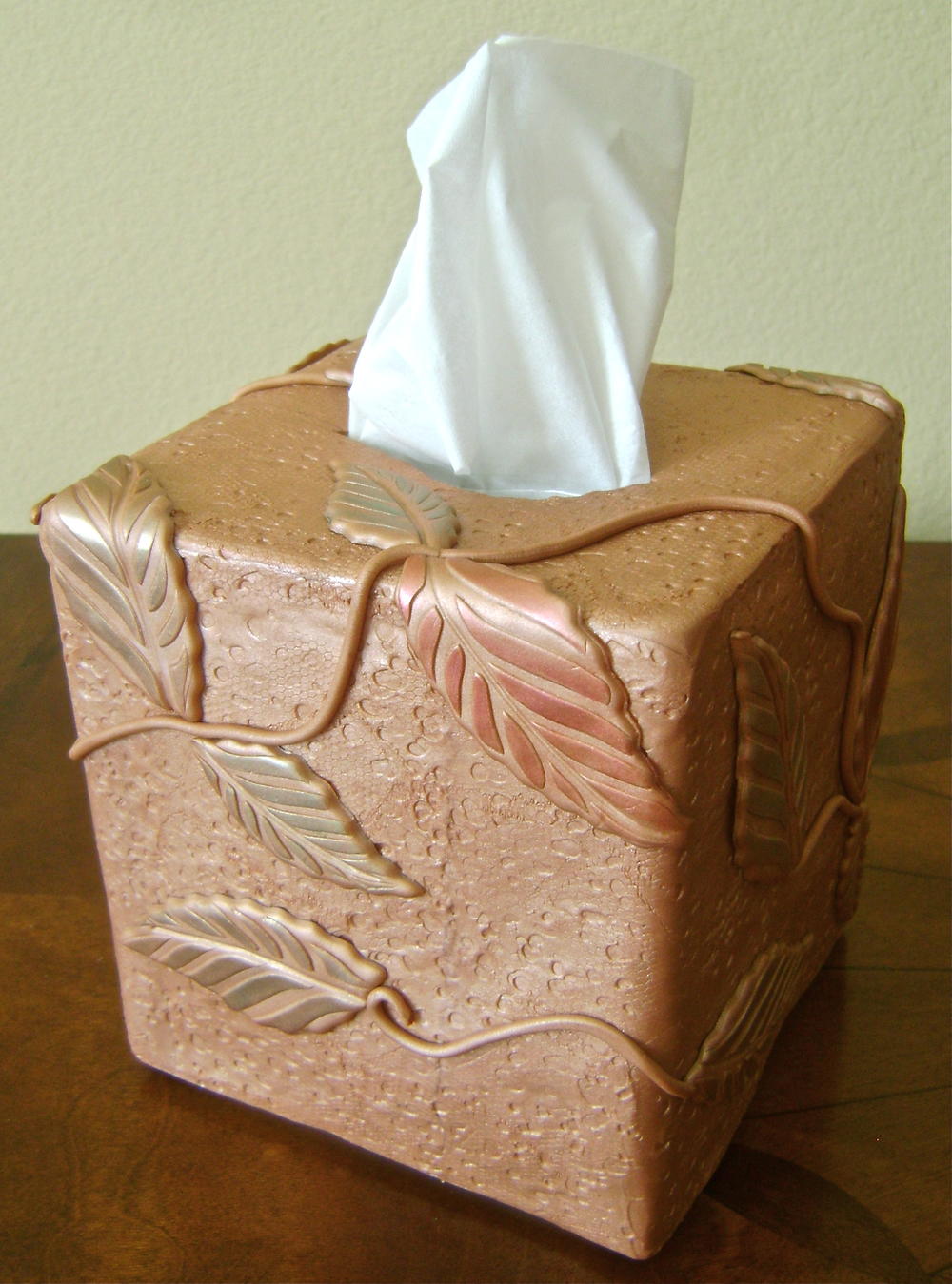 Download Leafy Tissue Box Cover | AllFreeHolidayCrafts.com