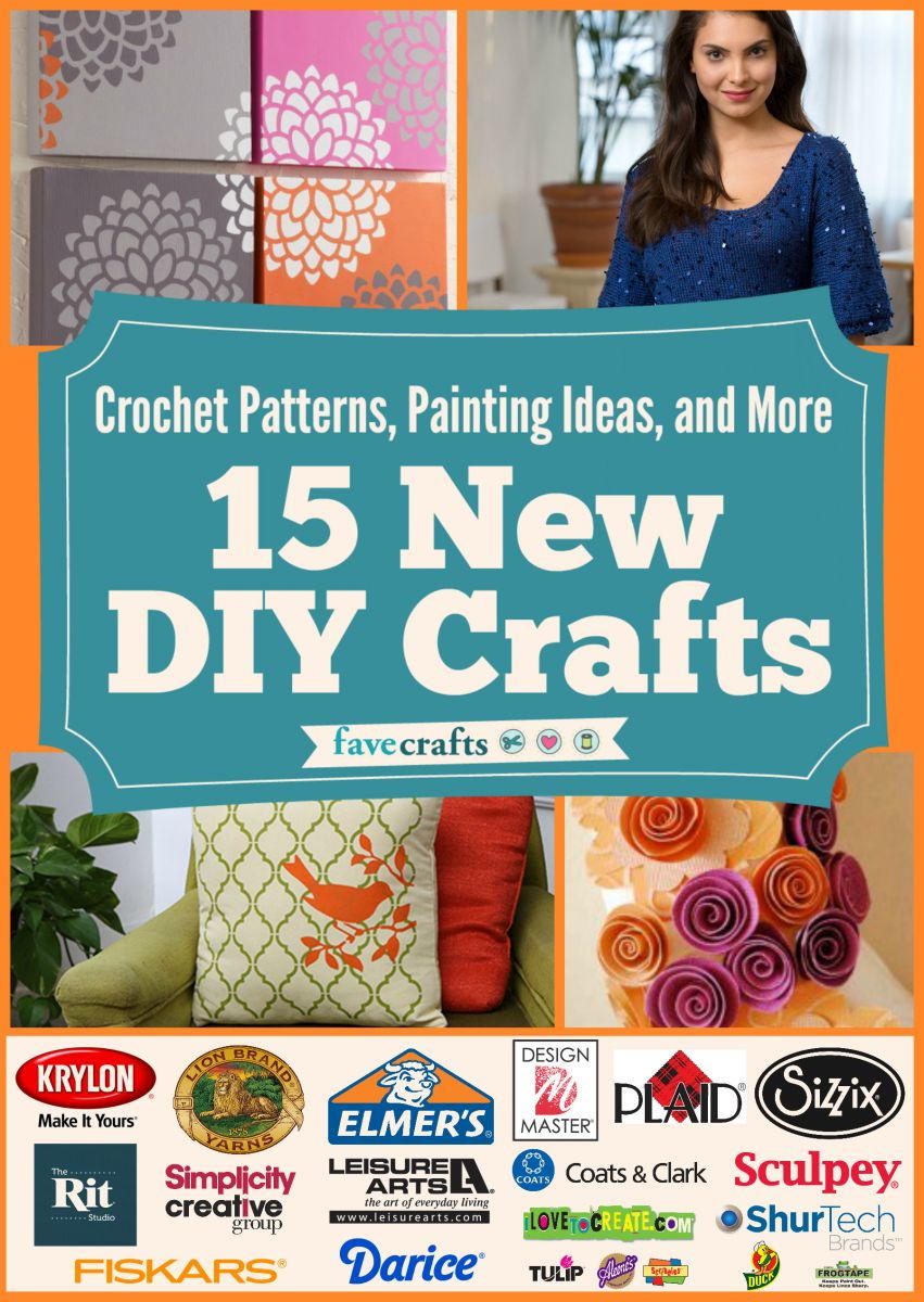 Crochet Patterns, Painting Ideas, and More: 15 New DIY Crafts