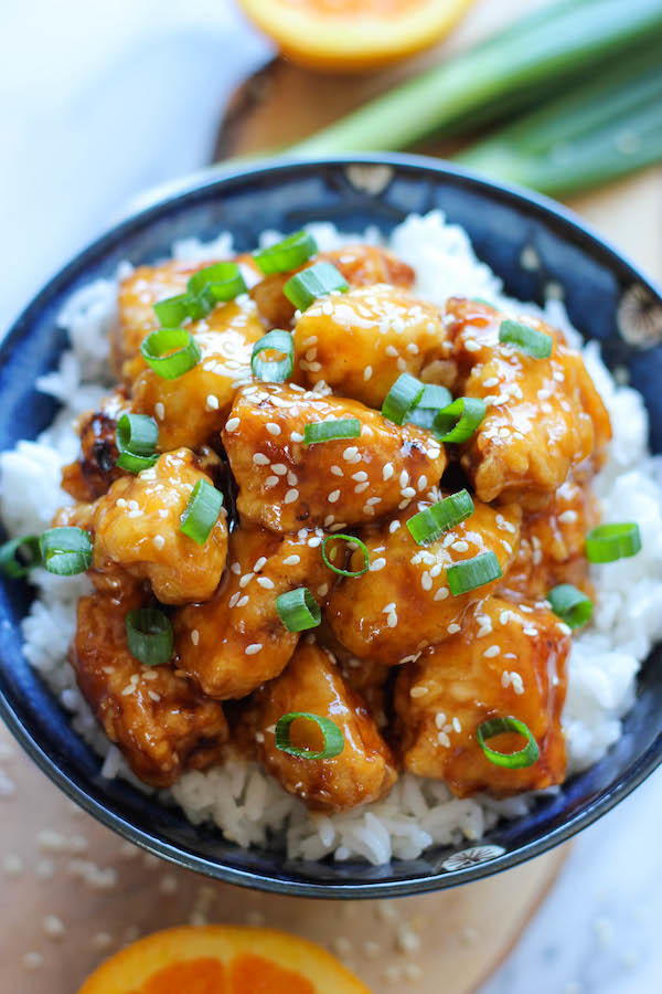 Homemade Chinese Orange Chicken | AllFreeCopycatRecipes.com