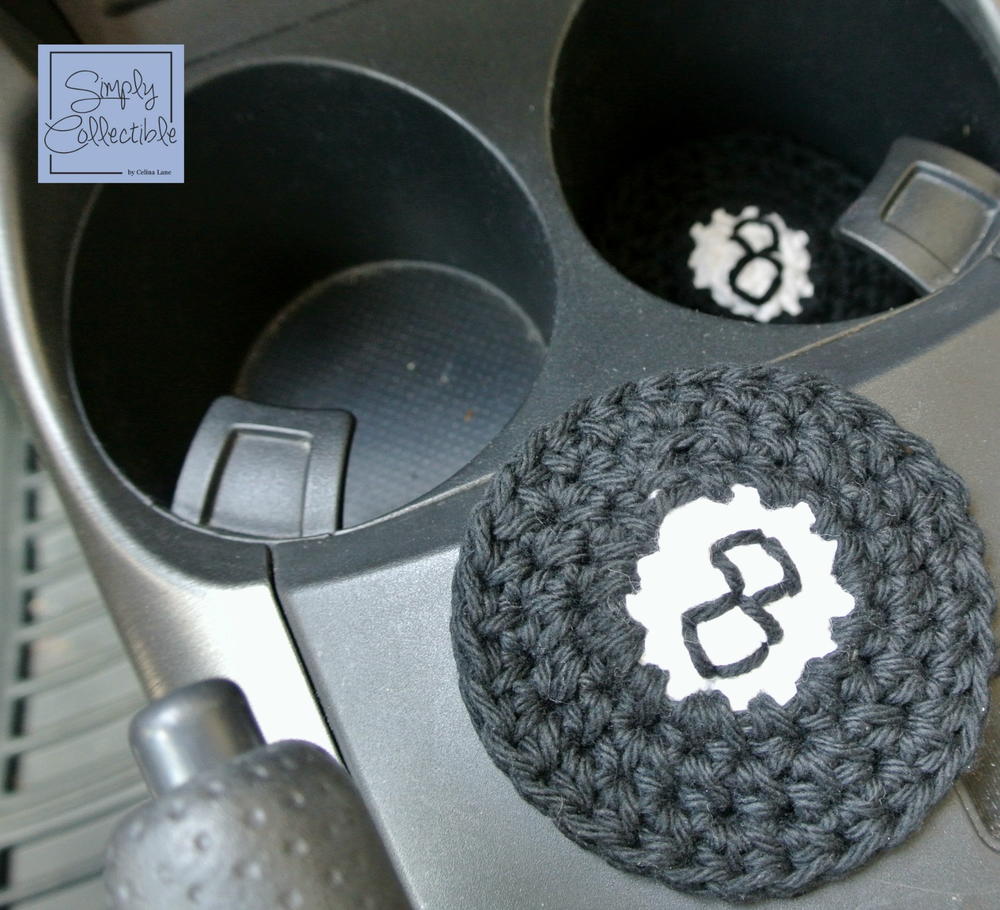 8Ball Crochet Cup Holders