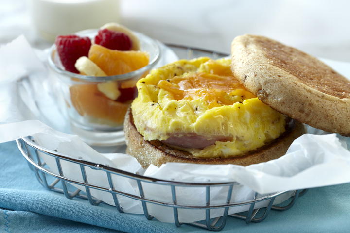 Egg Canadian Bacon And Cheese Muffin MrFood