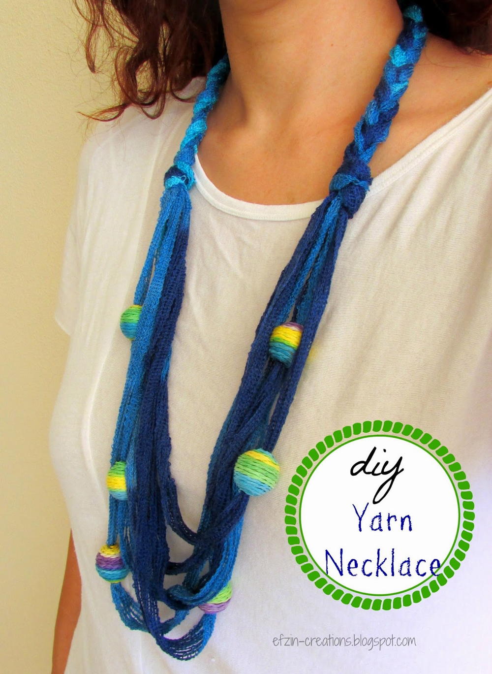 Download Beaded Yarn DIY Necklace | FaveCrafts.com