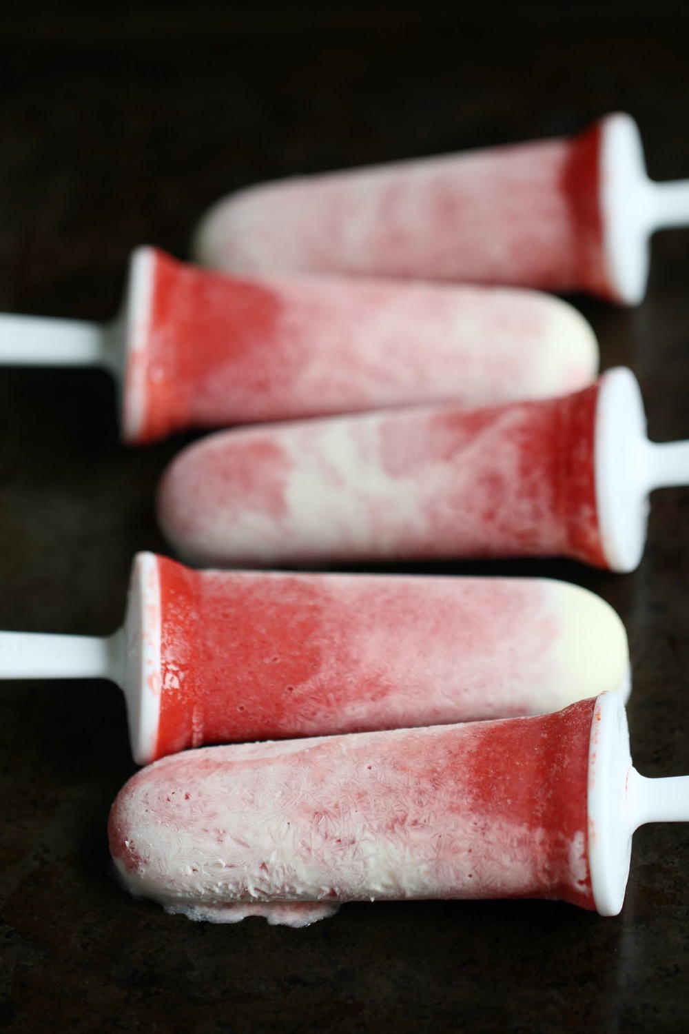 Year of the rabbit 2023 Strawberries and Cream Ice Pops | TheBestDessertRecipes.com