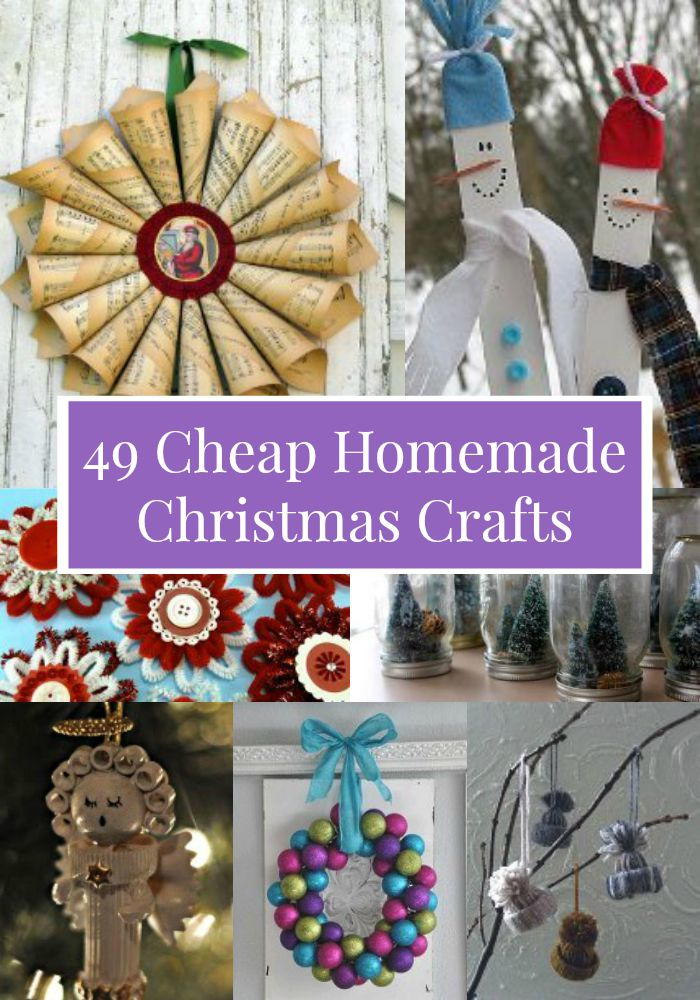 49 Cheap Homemade Christmas Crafts | AllFreeChristmasCrafts.com