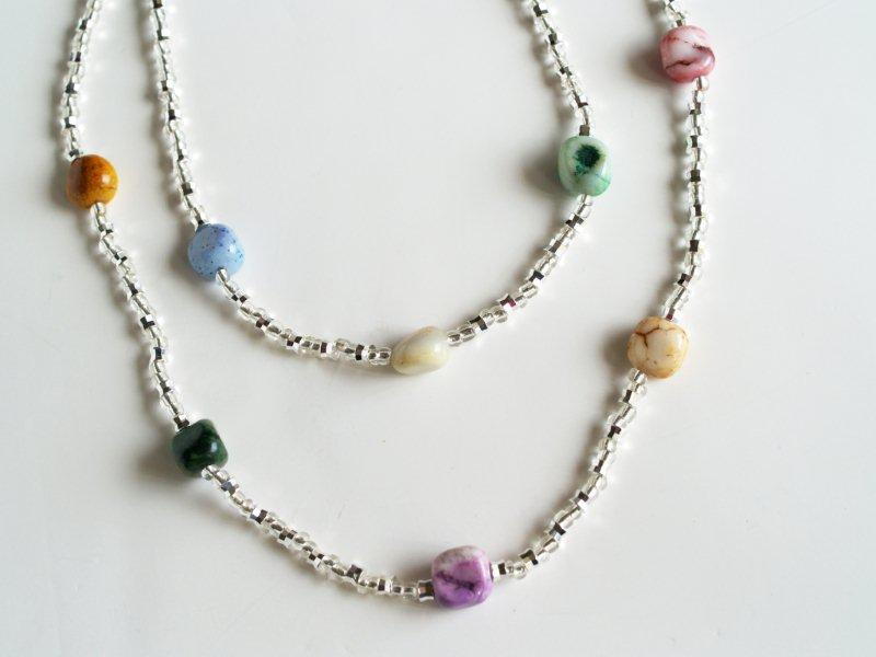 Gemstone Spectrum Necklace | AllFreeJewelryMaking.com