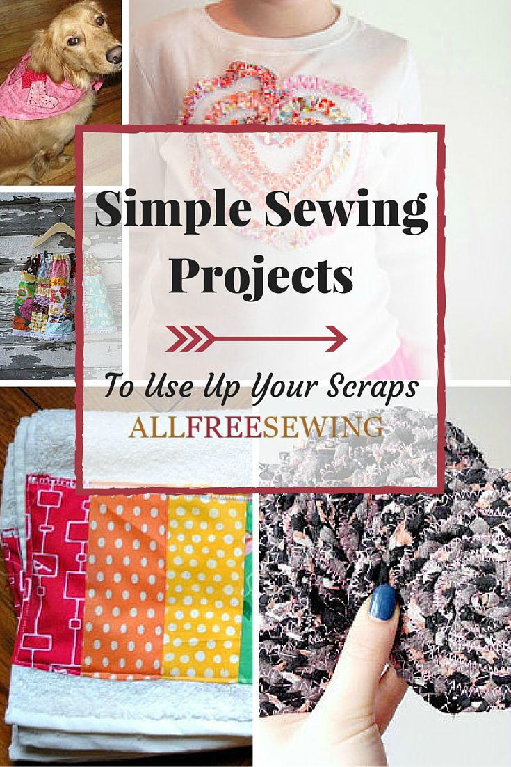 30 Simple Sewing Projects to Use Up Your Scraps | AllFreeSewing.com
