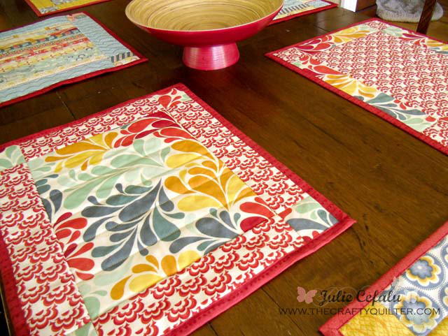 Welcome outdoor Ladies Who Lunch Placemat Pattern | FaveQuilts.com