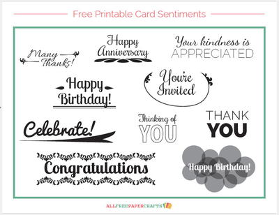 Free Printable Card Sentiments | AllFreePaperCrafts.com