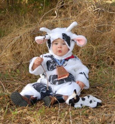 Cuddly Cow Costume | AllFreeHolidayCrafts.com