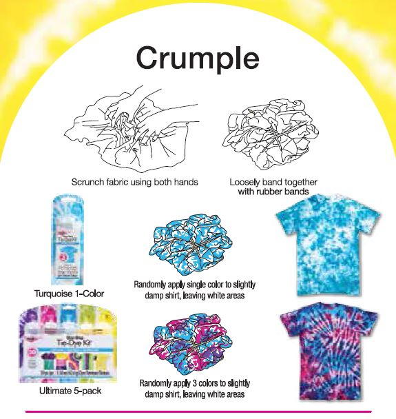 Crumple Tie Dye Technique from Tulip