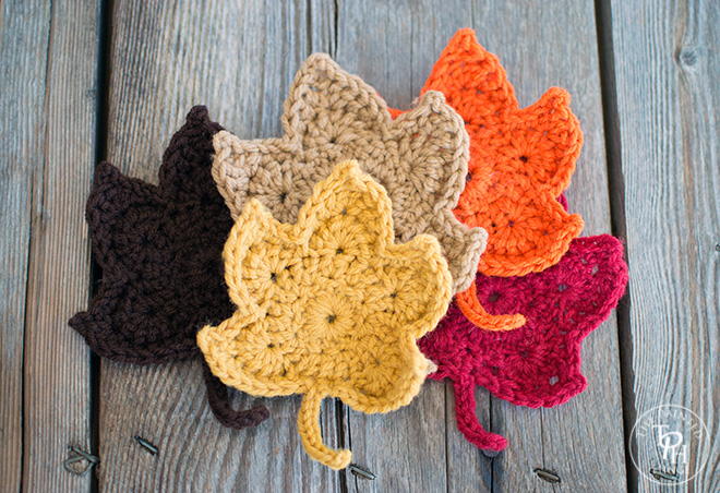 Fall Leaves Free Crochet Pattern AllFreeCrochet Com
